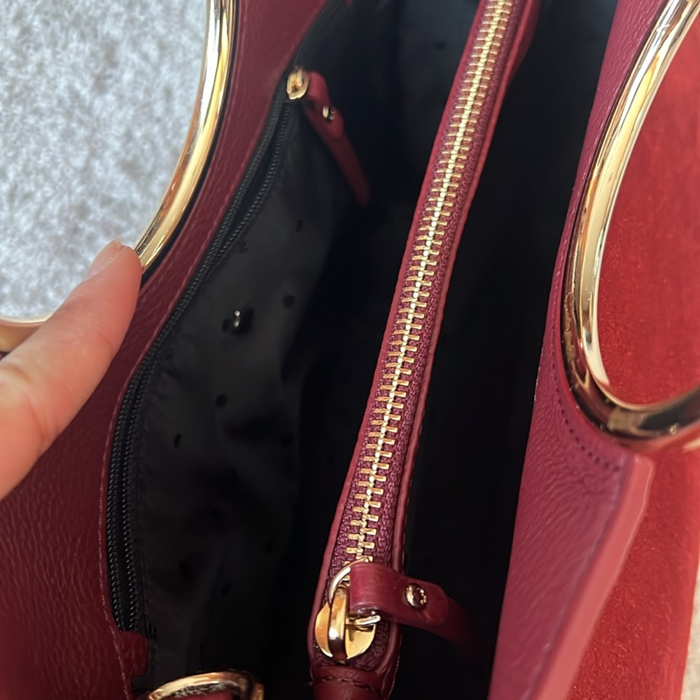 Kate Spade White Rock Fringe Satchel—Suede Sam Sienna - Picture 2 of 6